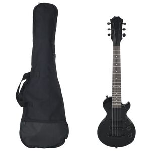 vidaXL Električna gitara za djecu s torbom crna 3/4 30 "