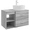 vidaXL Set namje&scaron;taja za kupaonicu 2 pcs Siva Sonoma Konstruirano drvo