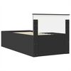 vidaXL Krevetna konstrukcija Crna 120 x 200 cm Konstruirano drvo
