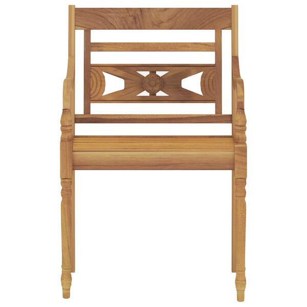 vidaXL 7-dijelni vrtni blagovaonski set od masivne tikovine