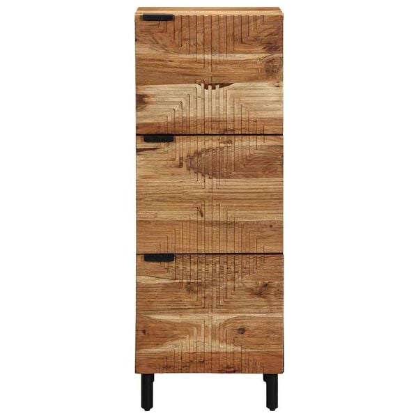 vidaXL Highboard Prirodna 40 x 33,5 x 110 cm Čvrsto drvo akacije