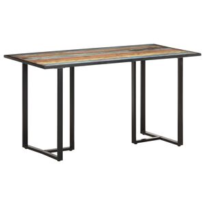 vidaXL Blagovaonski stol 140 cm od masivnog obnovljenog drva