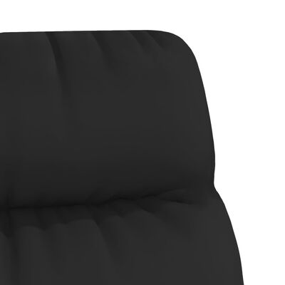 vidaXL Stolica za opuštanje s osloncem za noge crna od umjetne kože