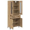 vidaXL Highboard Umjetnički hrast 69,5 x 34 x 180 cm Konstruirano drvo