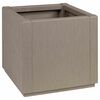 vidaXL Kutija za cvijeće u vrtu Svijetlosmeđa 36 x 36 x 35 cm PP