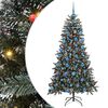 vidaXL Umjetno božićno drvce Zelena 180 cm PVC, Plastika i Čelik