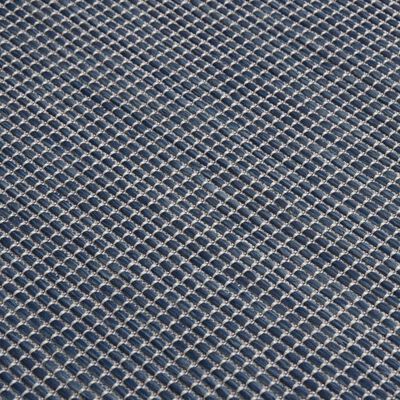 vidaXL Vanjski tepih ravnog tkanja 120 x 170 cm plavi