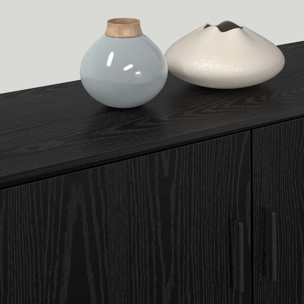 vidaXL Zidni TV ormar set Zidne 2 pcs Crni hrast 100 x 34,5 x 40 cm