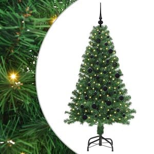 vidaXL Umjetno božićno drvce Zelena 150 cm PVC i Čelik i Plastika
