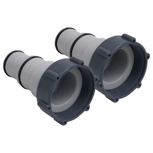vidaXL Adapteri za crijevo za bazen 2 kom plastični