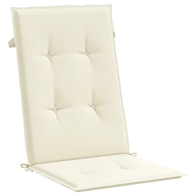 vidaXL Jastuci za vrtne stolice 6 kom krem 120 x 50 x 3 cm od tkanine