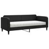 vidaXL Dnevni krevet s madracem crni 80 x 200 cm od tkanine