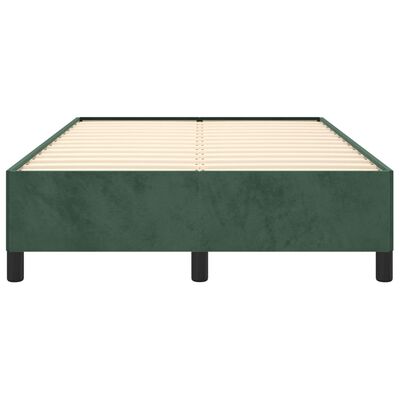 vidaXL Okvir za krevet tamnozeleni 120 x 200 cm baršunasti