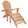 vidaXL Vrtna stolica Adirondack s osloncem za noge Prirodna