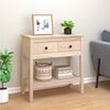 vidaXL Konzolni stol 75 x 35 x 75 cm od masivne borovine