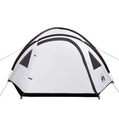 vidaXL Šator za kampiranje za 4 osobe bijeli od tkanine vodootporan