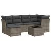 vidaXL 7-dijelni set vrtnih sofa sivi od poliratana