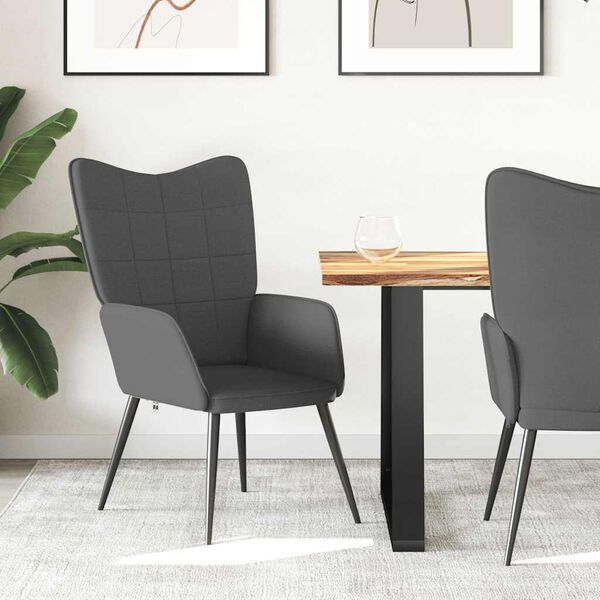 vidaXL Stolica za opu&scaron;tanje tamnosiva od tkanine