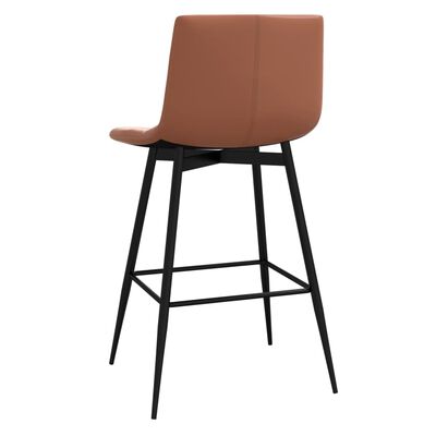 vidaXL Barski stolac od umjetne kože svjetlosmeđi