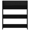 vidaXL Ormar za cipele Crni hrast 80 x 18 x 90 cm Konstruirano drvo