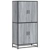 vidaXL Visoka ploča siva Sonoma 68x35x139 cm Konstruirano drvo