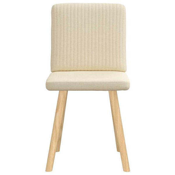 vidaXL Blagovaonske stolice od tkanine 2 kom krem