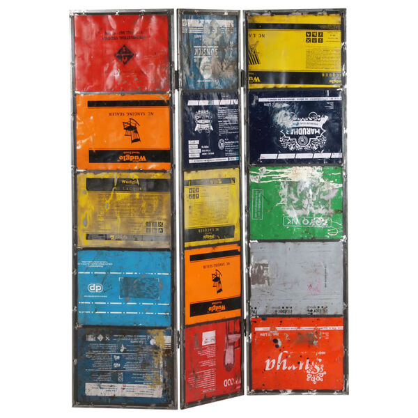 vidaXL Sobna pregrada raznobojna 45 x 17 x 167 cm željezna