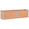 vidaXL Povi&scaron;ena vrtna gredica Smeđa 200 x 50 x 54 cm WPC i aluminij