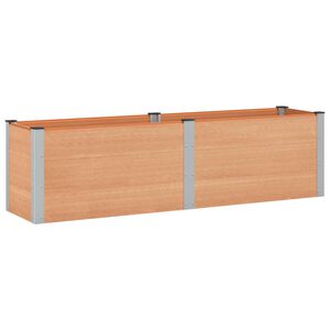 vidaXL Povi&scaron;ena vrtna gredica Smeđa 200 x 50 x 54 cm WPC i aluminij