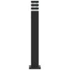 vidaXL Vanjske podne svjetiljke 3 kom crne 80 cm aluminijske