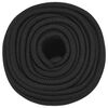 vidaXL Brodski konop tamnocrni 12 mm 250 m od polipropilena