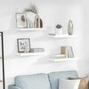 vidaXL Plutajuće zidne police 4 kom sjajne bijele 50 x 23 x 3,8 cm MDF