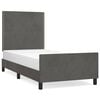 vidaXL Okvir za krevet bez madraca tamnosivi 80x200 cm bar&scaron;unasti