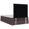 vidaXL Otomanski krevet s madracem tamnosmeđi 120x200 cm tkanine