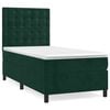 vidaXL Box spring krevet s madracem tamnozeleni 90x200 cm bar&scaron;unasti