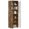 vidaXL Highboard s policom FLORIN Dimljeni hrast 60 x 35 x 182 cm