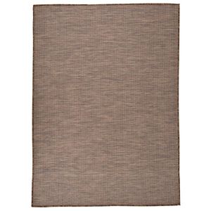 vidaXL Vanjski tepih ravnog tkanja 200 x 280 cm smeđi
