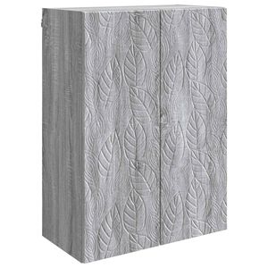 vidaXL Ormar za montažu na zid Siva Sonoma 66 x 34,5 x 90 cm
