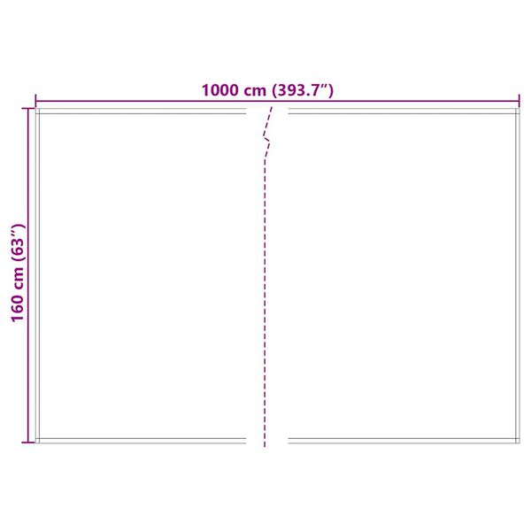 vidaXL Zamjena za awning Žuta i Siva 1000 x 160 cm Poliester platno