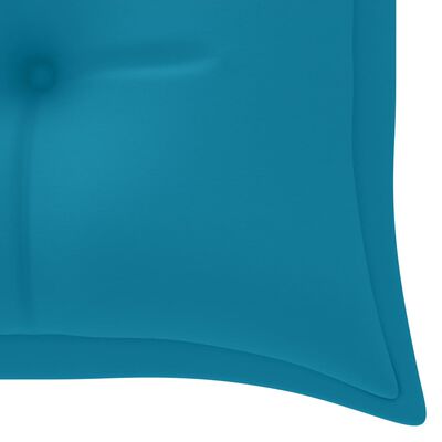 vidaXL Složiva vrtna klupa s jastukom 159 cm od masovne tikovine