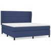 vidaXL Krevet s oprugama i madracem plavi 160x200 cm od tkanine