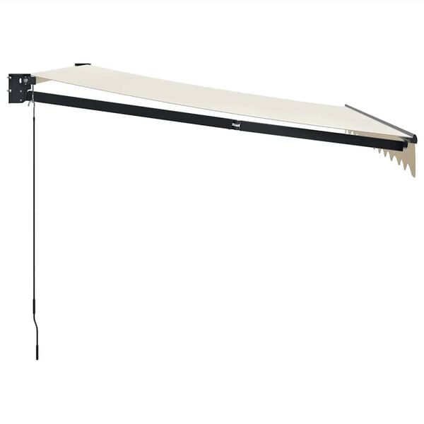 vidaXL Tenda na uvlačenje krem 3 x 2,5 m od tkanine i aluminija