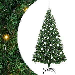 vidaXL Umjetno božićno drvce Zelena 210 cm PVC i Čelik i Plastika