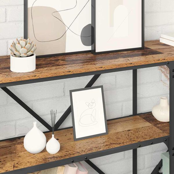 vidaXL Konzolna stolica Staro drvo 180 x 30 x 75 cm Konstruirano drvo