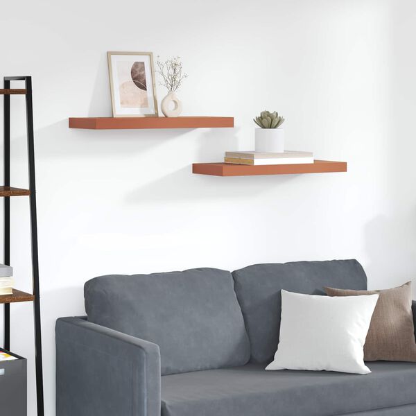 vidaXL Polica na zidu 2 pcs Crvena 60 x 23 x 4 cm Konstruirano drvo