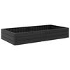 vidaXL Povi&scaron;ena gredica Crna 151 x 75,5 x 25 cm PP