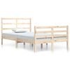 vidaXL Okvir za krevet od masivne borovine 120 x 200 cm