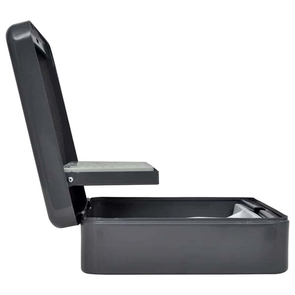 vidaXL Kutija za novac Tamno siva 30 x 24 x 9 cm Čelik