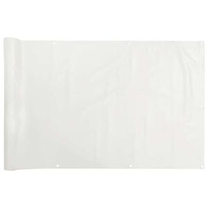 vidaXL Balkonski zaslon za privatnost bijeli 600 x 120 cm PVC