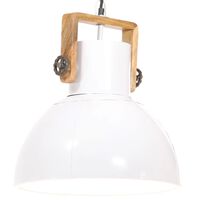 vidaXL Industrijska viseća svjetiljka 25 W bijela okrugla 40 cm E27